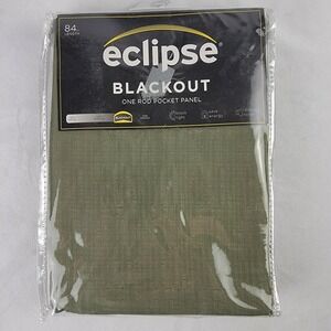 Eclipse Blackout Kendall Artichoke Green Rod Pocket Curtain Panel 42x84 2 Pack